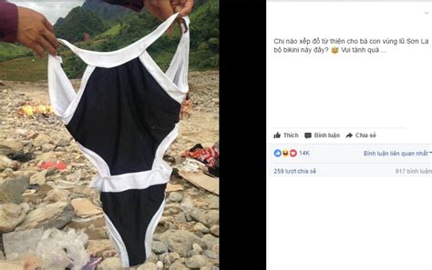 Dân mạng lên án người ủng hộ bikini cho đồng bào lũ lụt ở Sơn La Cộng đồng mạng ZNEWS VN