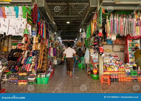 A Market Full Of Stores Selling Everyday Sundries Editorial Image
