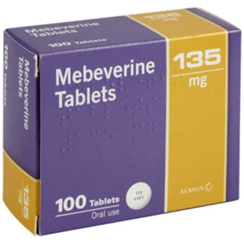 Buy Here - Mebeverine 135mg Tablets, 100 Tablets - Allschoolabs Online