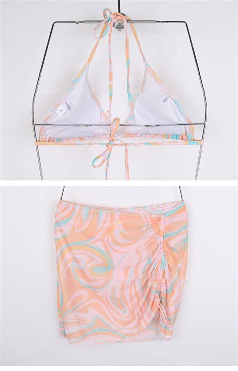 楽天市場全 色 ピースセットビキニ ピーチ グリーンaz bikini sun シナモンガール