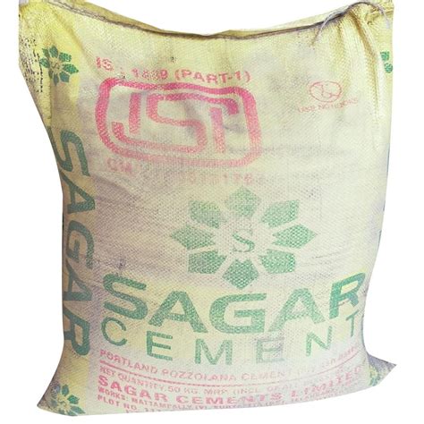 43 Grade Ppc Sagar Cement Packaging Size 50 Kg At Rs 300bag In