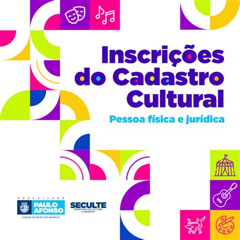 Seculte inicia Inscrições do Cadastro Cultural dos artistas do