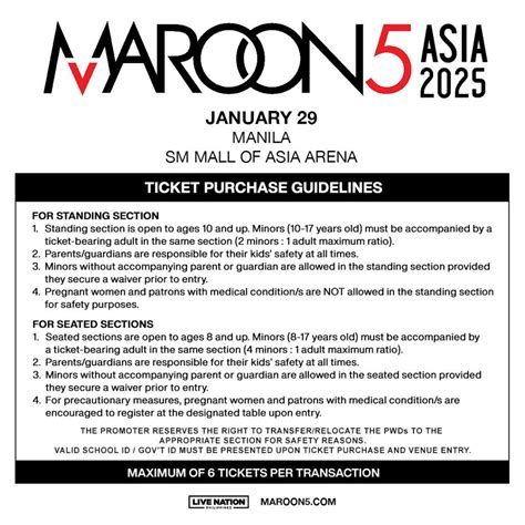 Maroon 5 to Kick Off Asia Tour in Manila in January 2025 - Philippine