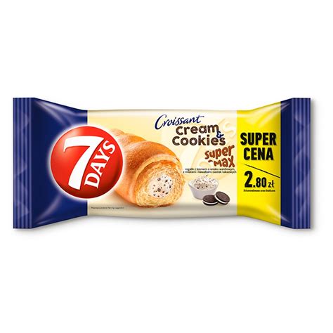 7 Days Cream & Cookies Max Rogalik z kremem o smaku waniliowym z ...