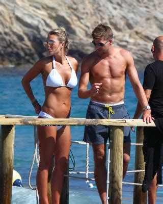 Alex Gerrard Busty In Skimpy White Bikini With Her Husband At The Beach In Ibiza Porn Pictures