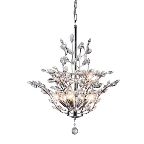 Warehouse Of Tiffany Anastasia Leaf 9 Light Crystal Chandelier