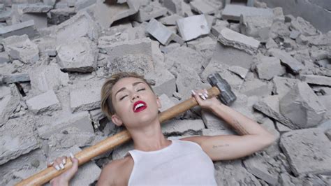 Naked Miley Cyrus In Wrecking Ball
