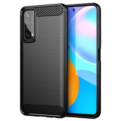 Huawei P Smart Ppa Lx Carbon Fiber Pattern Brushed Tpu Case