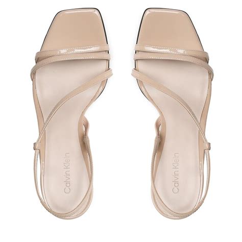 Sand Ly Calvin Klein Geo Stiletto Asy Sandal Hw Hw Ck Nude Ab Eobuv Cz