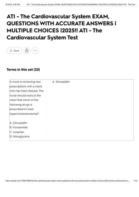 Haspi Cardiovascular System Answers 1