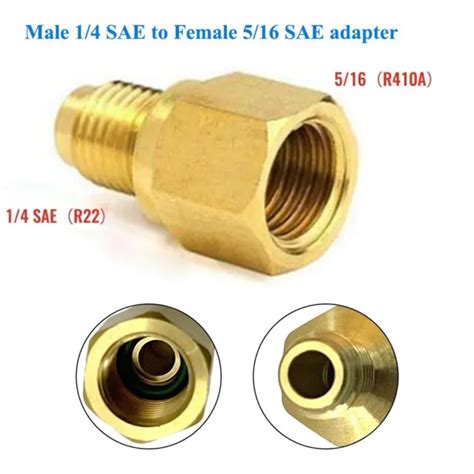1/4 SAE BIS 5/16 SAE R410a Adapter 1/4-5/16 SAE Adapter Klimaanlage ...