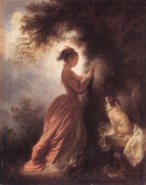 The Souvenir by Jean Honoré Fragonard my daily art display