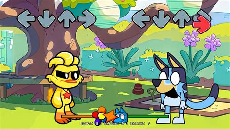 FNF Smiling Critters VS Bluey Exe Bingo Pibby Muffin Sings Can Can