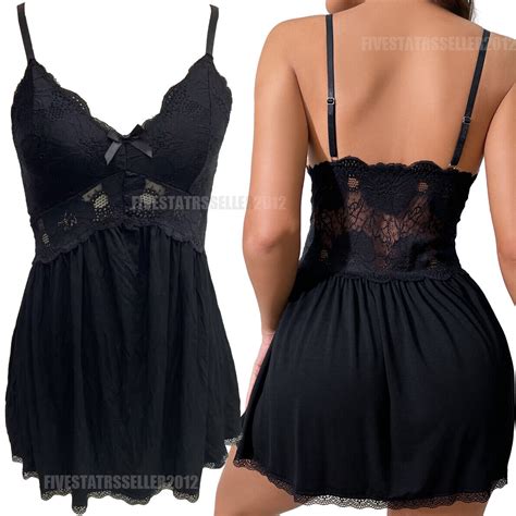 Us Womens Modal Sleepwear Nightwear Nightgown Teddy Babydoll Dress Sexy Lingerie Ebay