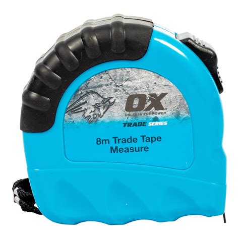 OX Trade Series Tape Measure 8m Duragrip Code OX T020108 Ablefix