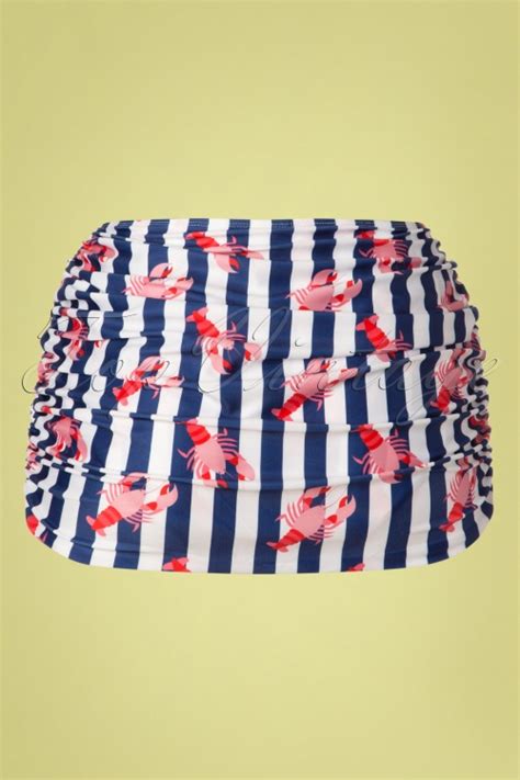 Lobster Skirted Bikini Brief Années 50 en Multi Collectif Clothing Topvintage