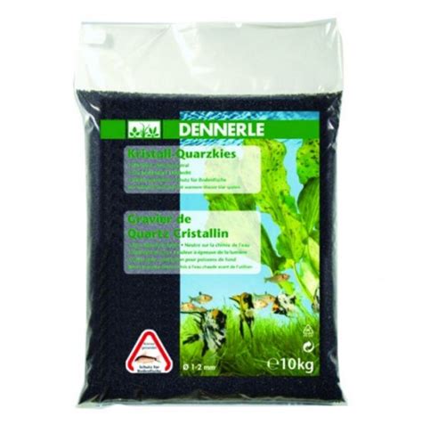 Dennerle Quartz Gravel Diamond Black - 10Kg • Homeleigh Garden Centres