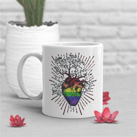 Gay Pride Coffee Mug Gay Pride Gift LGBT Mug Gift For Her Etsy
