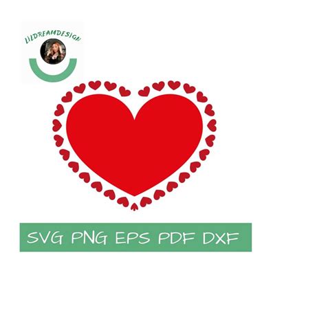 Heart Svg Digital Clipart Png Eps Pdf Dxf Inspire Uplift