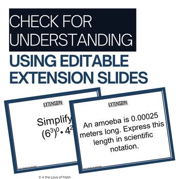 Exponents And Scientific Notation Unit Graphic Organizers Bundle