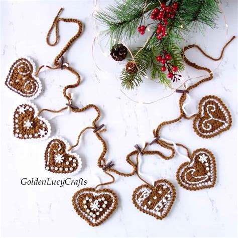 Gingerbread Crochet Patterns Design By Goldenlucycrafts