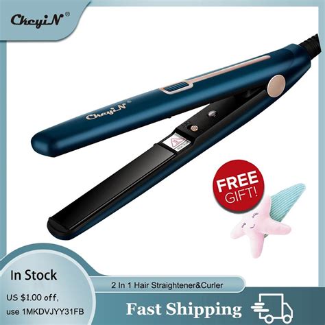 Buy Ckeyin 2 In 1 Professional Mini Hair Straightener Curler Fast