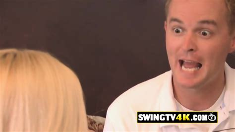 American Blonde Girl Gets Fucked At The Red Room After A Swinger Party With Horny Couples Join