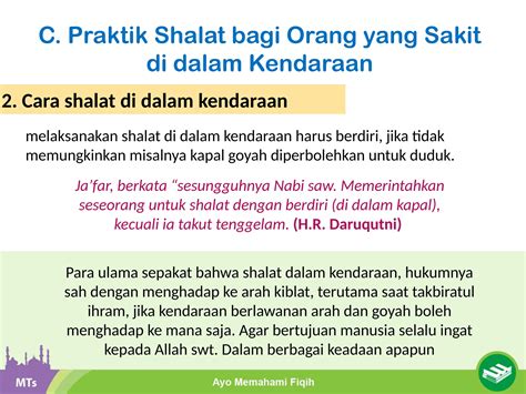 Ketentuan Shalat Dalam Berbagai Keadaan Tertentu 10