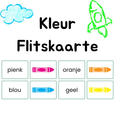 Kleur Flitskaarte • Teacha