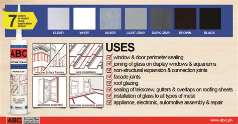 Abc Construction Grade Silicone Sealant Is Now Available In Colors