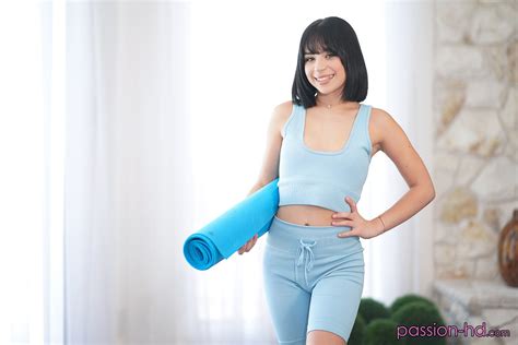 Hot Yoga Babe Aria Valencia Spreads Wide For Deep Pussy Pounding Photos