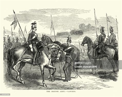 Victorian British Army Cavalry Lancers High Res Vector Graphic Getty