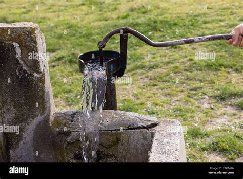 Old Pump Used To Extract Water From The Field In Turkey Retro Well