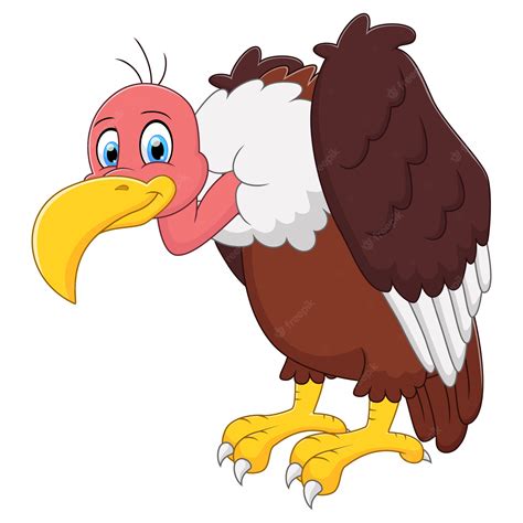 Premium Vector Illustration Of Cute A Vulture Cartoon