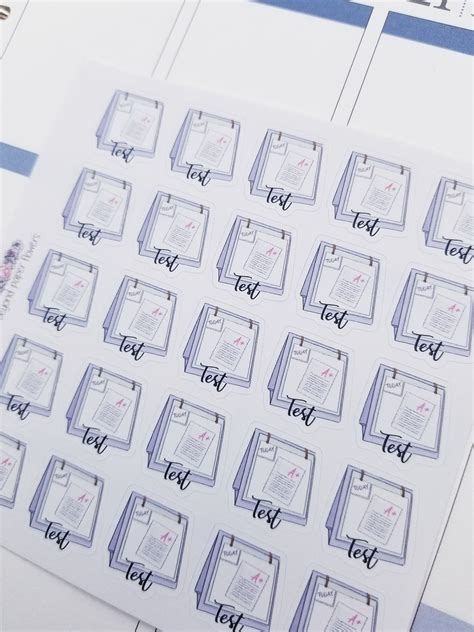 Cute Test Stickers Etsy