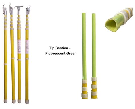 High Voltage Fiberglass Telescopic Link Stick Telescopic Hot Stick Products From Shijiazhuang