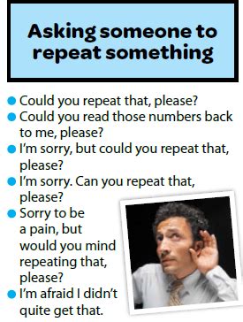 repeat  confirming information