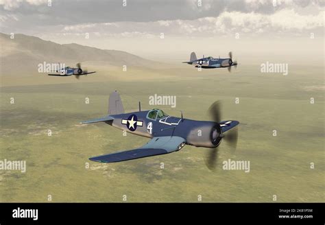 American fighter planes of World War II Stock Photo - Alamy