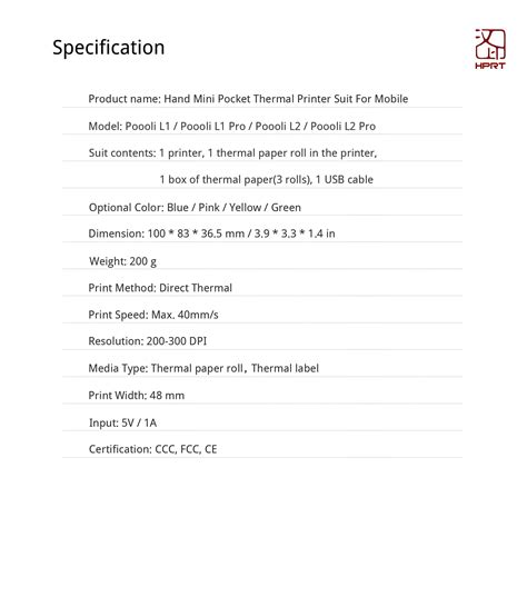 Supply Hand Mini Pocket Thermal Printer Suit For Mobile Wholesale