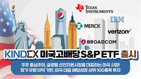 한투운용 Kindex 미국고배당sandp Etf 출시