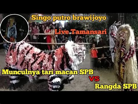 Tari Rangda Vs Macan Jaranan Singo Putro Brawijoyo Live Tamansari Youtube