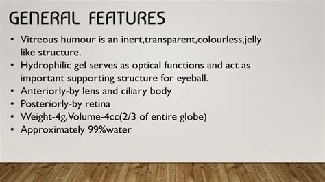 ANATOMY OF VITREOUS CHAMBER-ophthalmology | PPT | Free Download