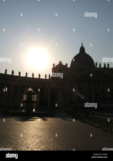 Dome Of Stpeters In Vatican Rome Stock Photo Alamy