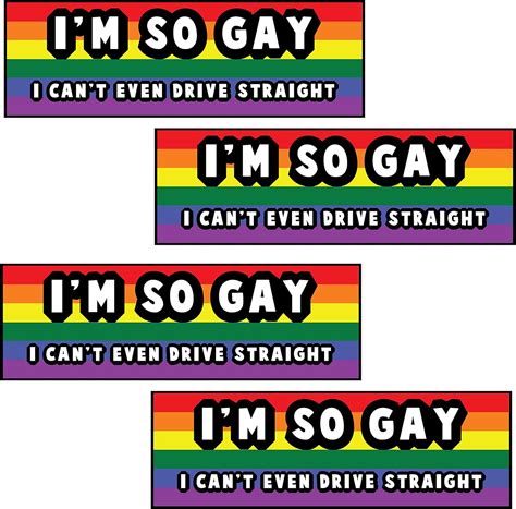 Amazon Treearm Lgbt I M So Gay I Can T Even Drive Straight Vinyl Decal Water Proof Sticker