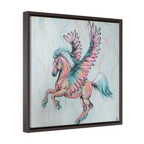 Pegasus Canvas Art Print Framed Etsy