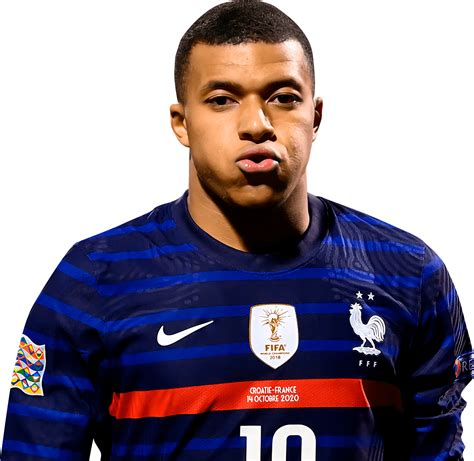 Kylian Mbappé France football render - FootyRenders