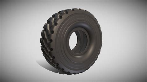 Wheel Loader Tyre High Poly Version Buy Royalty Free 3d Model By