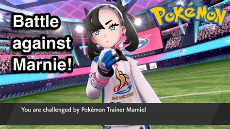 Battle Against Marnie Wyndon Champion Cup Pokemon Sword Youtube