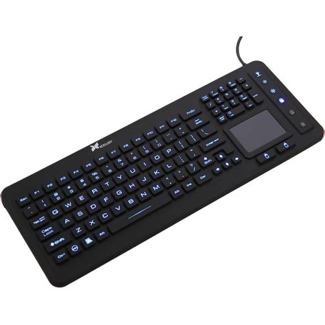 Xcellon Rigid Silicone Wired Keyboard with Backlit Keys KSW-20BL