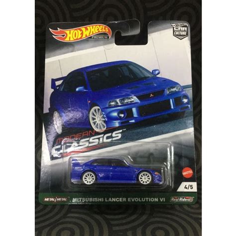 Mitsubishi Lancer Evolution Vi Hot Wheels Premium Modern Classic Shopee Malaysia